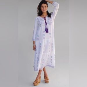 Embroidered maxi dress